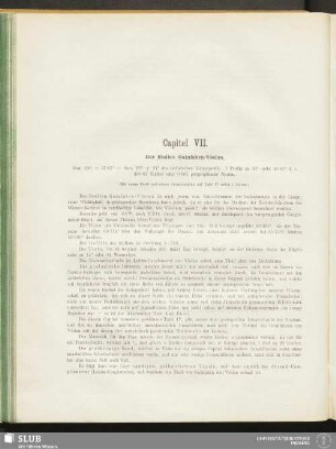 Capitel VII