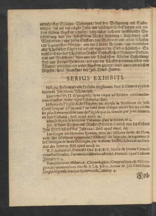 Serius Exhibiti.