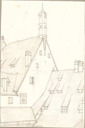 Hoffstadt, Friedrich; Kassette 2: Mappe II.5, Wohnhäuser (1123-1141) - Meiningen (Perspektive)