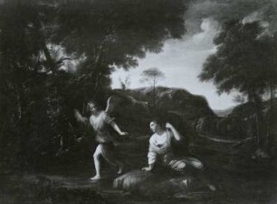 Landschaft mit Hagar und dem Engel