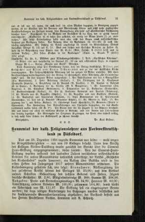 Konveniat der kath. Religionslehrer aus Nordwestdeutschland zu Düsseldorf