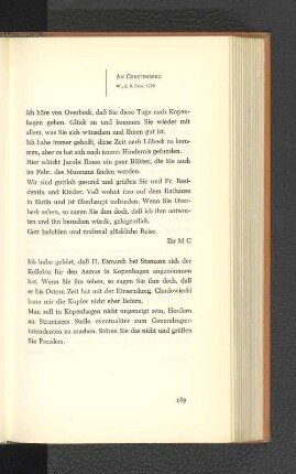 An Gerstenberg Wandsbeck, den 8. Februar 1783