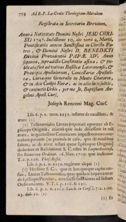 768-778, Registrata in Secretatria Brevium ...