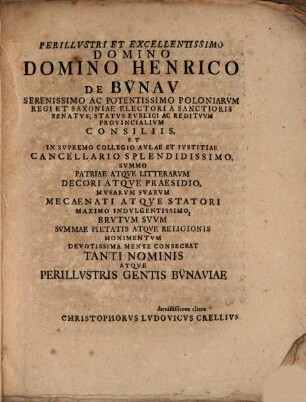 L. Ivnivm Brvtvm Reipvblicae Romanae Avctorem Svperiorvm Indvltv : Lipsiae A.O.R. MDCCXXI. D. XXI. Maii