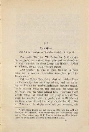 Wesen und Wirksamkeit der Publiciana in rem actio