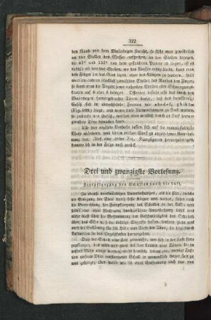 Drei und zwanzigste Vorlesung