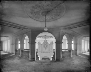 Sankt Blasien Benediktinerkloster - Kolleg Westflügel Mittelpavillion Ansicht südliches Treppenhaus