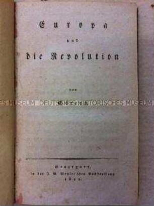 Europa und die Revolution