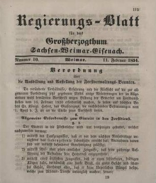 Nr. 10 : 11. Februar 1854