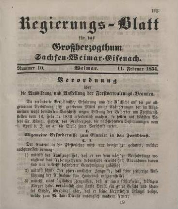 Nr. 10 : 11. Februar 1854