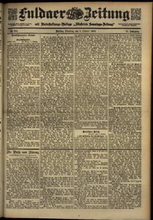 Ausgabe vom Dienstag, den 09. Oktober 1900.