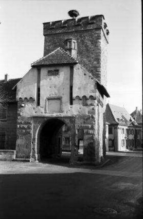 Cernay, Sennheim: Stadttor, Außenseite