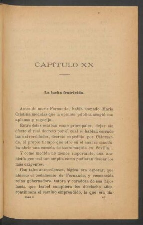 Capítulo XX - La lucha fratricida.