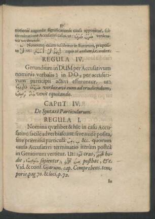 Caput IV. De Syntaxi Particularum.