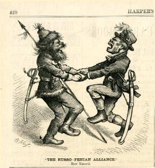 "The russo-fenian alliance". How Natural : ein russischer Soldat und ein militanter Ire feiern Verbrüderung