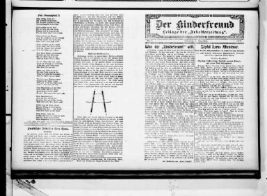Front page of a newspaper