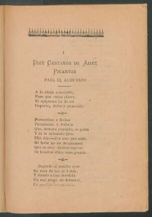 Diez centavos de ajíez picantes para el almuerzo