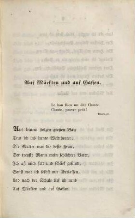 Bruderschaftslieder eines Rheinischen Poeten
