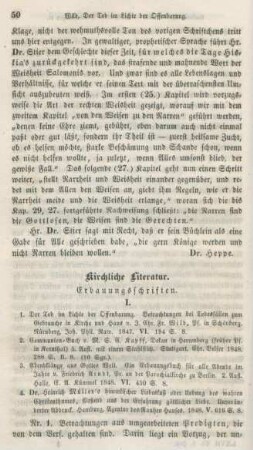 50-64 Kirchliche Literatur