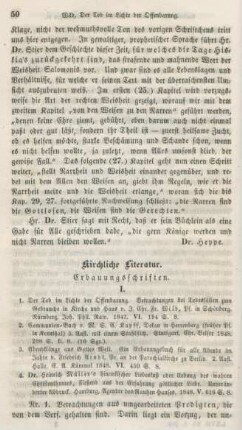 50-64 Kirchliche Literatur