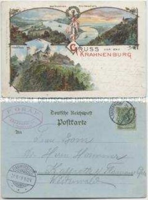 Krahnenburg und Rhein bei Andernach