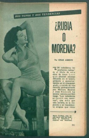 ¿Rubia o morena? : Dos tonos y dos tendencias