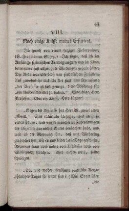 VIII. Noch einige Kniffe meines Erfurters.