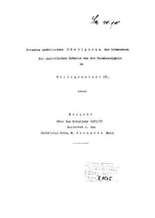 1931/32: Bericht ... - 1931/32