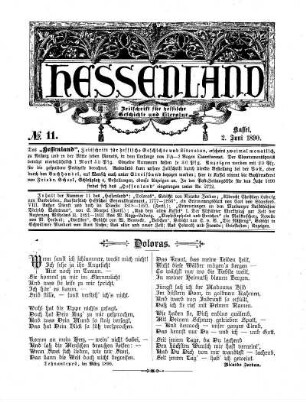 No. 11, 2. Juni 1890