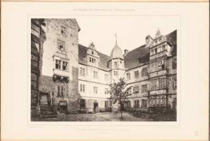 Schloss, Varenholz: Ansicht Schlosshof (aus: Denkmäler Deutscher Renaissance, hrsg. v. K.E.O. Fritsch, 4.Bd., 1891)