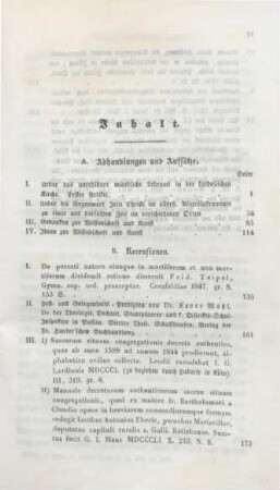 III-IV Inhaltsverzeichnis