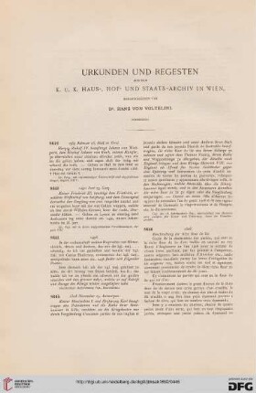 Urkunden und Regesten aus dem k. u. k. Haus-, Hof- und Staats-Archiv in Wien, [2]