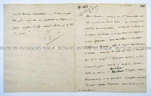 Brief des Kaisers Napoleon I. an Eugene de Beauharnais mit militärischen Anweisungen kurz vor der Schlacht von Großgörschen