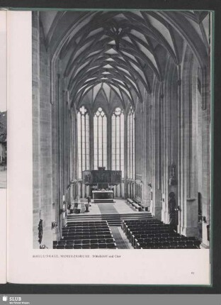 Halle/Saale, Moritzkirche. Mittelschiff und Chor
