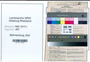 Entnazifizierung Karl Behmenburg , geb. 21.04.1921 (Kaufmaennischer Angestellter)