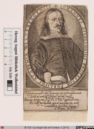 Bildnis Johann Sperling