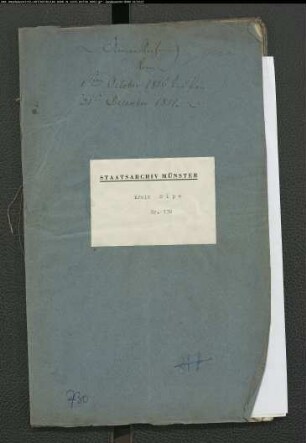 Rechnung für den Armenfonds zu Olpe Bd.1