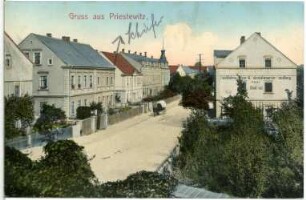 Priestewitz. Straße in Priestewitz