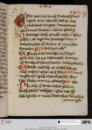 Orationes ex expositione Psalmorum Brunonis Herbipolensis