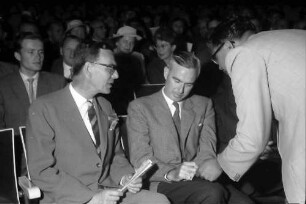 9. Tagung 1959 Physiker: Graf Lennart Bernadotte, Willis E. Lamb