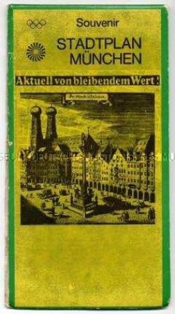 Stadtplan von München mit Schema des Olympiaparks