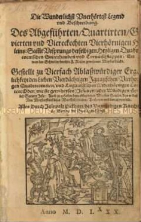 Die wunderlichste unerhörteste Legende und Beschreibung des vierhörnigen Hütleins (Jesuiterhütlein)