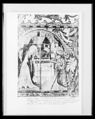 Missa de Nativitate folio 1, Geburt Christi