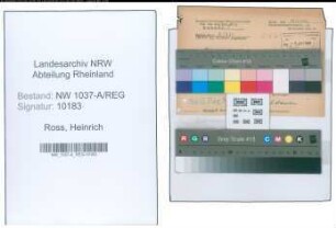 Entnazifizierung Heinrich Ross , geb. 22.04.1902 ()