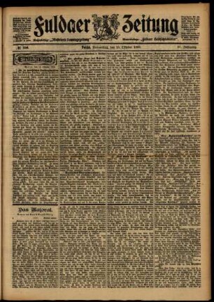Ausgabe vom Donnerstag, den 15. Oktober 1903.