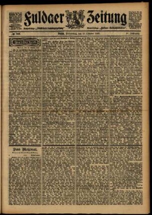Ausgabe vom Donnerstag, den 15. Oktober 1903.