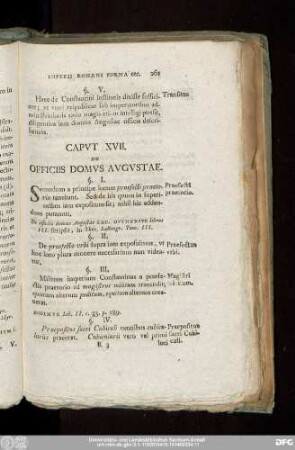 Caput XVII. De Officiis Domus Augustae.