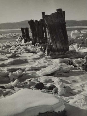 Ossining am Hudson River im Winter
