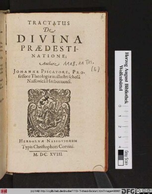 Tractatus De Divina Praedestinatione
