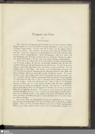 Trompete und Flöte